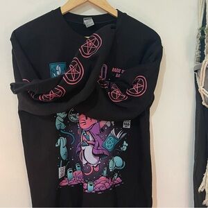 *NEKO MANCER* Gildan Black Heavy Blend Sweatshirt